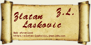 Zlatan Lasković vizit kartica